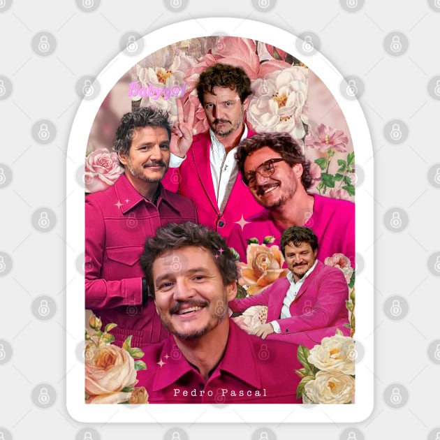 Pedro in Pink Sticker by averymuether